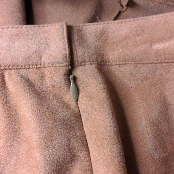 Samuel‎ Robert Vintage pink suede skirt suit set size 12 - Picture 11 of 13
